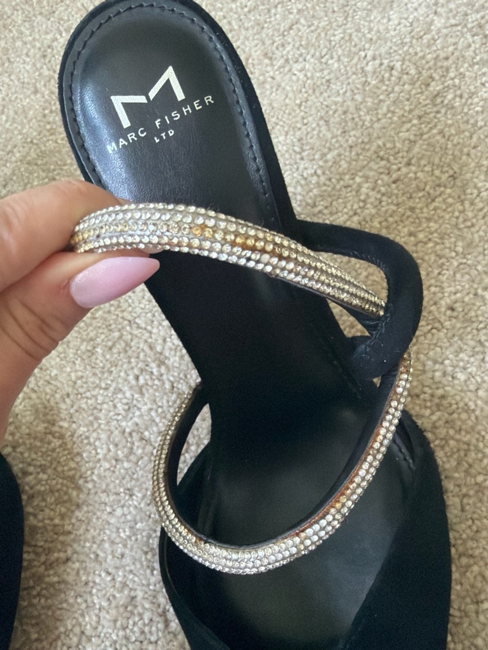 Marc Fisher Rhinestone Heels - Picture 8 of 9
